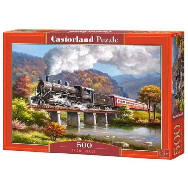 Puzzle 2D Castorland Iron Horse 9+/ Numărul de piese: 500 photo 1