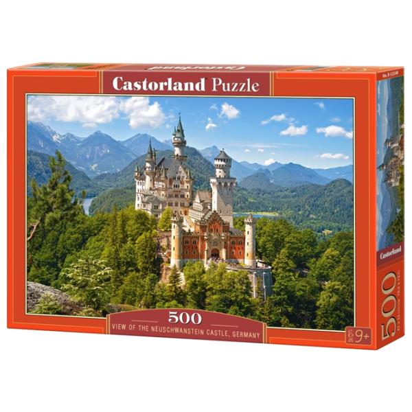 Puzzle 2D Castorland View of the Neuschwanstein Castle (Germany) 9+/ Numărul de piese: 500 photo 1