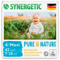 Подгузники для детей SYNERGETIC Pure&Nature 4 7 - 18 кг/ 42 шт.