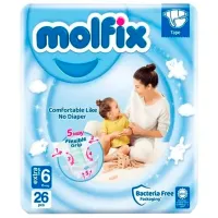 Подгузники для детей MOLFIX Anti Sagging Junior 6 15+ кг/ 26 шт.