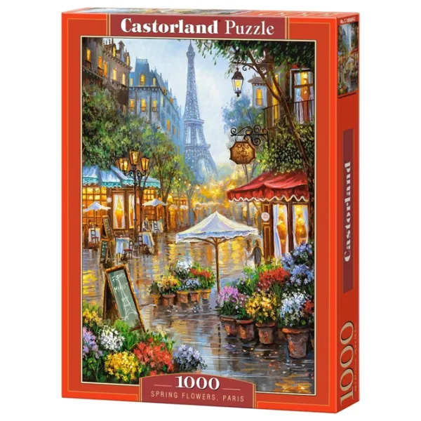 Puzzle 2D Castorland Spring Flowers (Paris) 9+/ Numărul de piese: 1000 photo 1