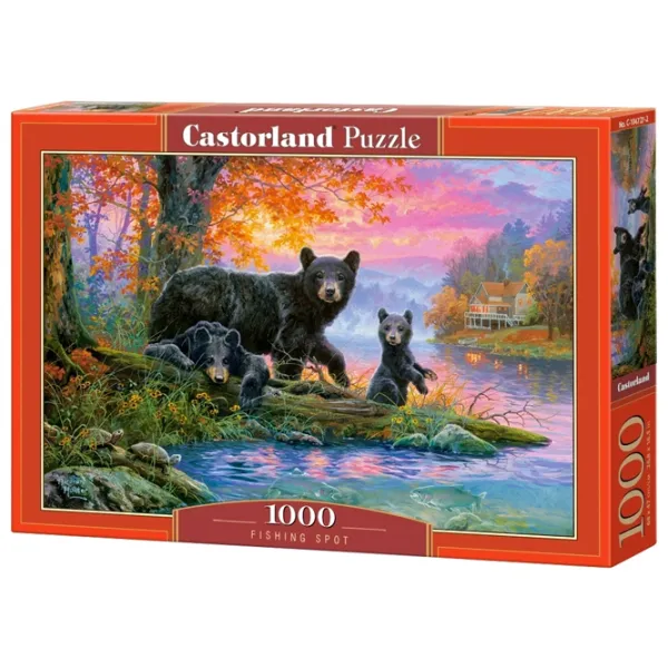Puzzle 2D Castorland Fishing Spot 9+/ Numărul de piese: 1000 photo 1