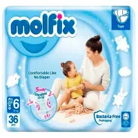 Scutece pentru copii MOLFIX EXTRA LARGE 6 15+ kg/ 36 buc.