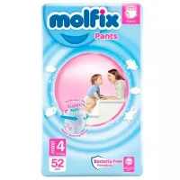 Подгузники для детей MOLFIX Maxi 4 9 - 14 кг/ 52 шт.