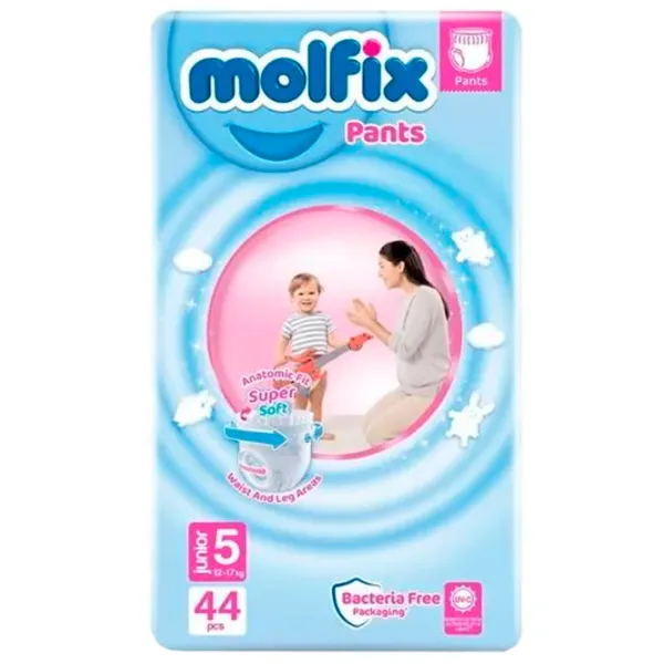 Scutece pentru copii MOLFIX Maxi 5 12 - 17 kg/ 44 buc. photo 1