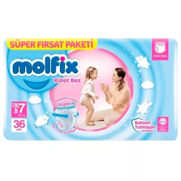 Scutece pentru copii MOLFIX Nr.7 7 19+ kg/ 36 buc. photo 1