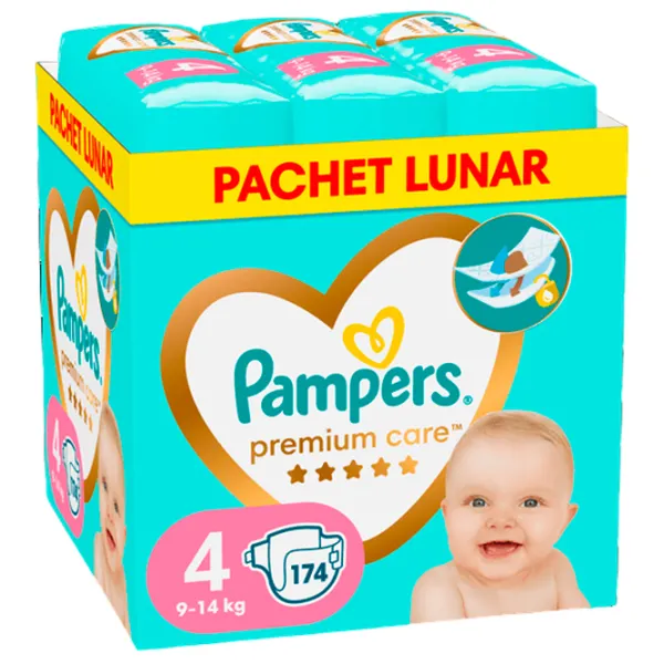 Scutece pentru copii Pampers Maxi 4 8 - 14 kg / 174 buc. photo 1
