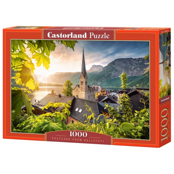 Puzzle 2D Castorland Postcard From Hallstatt 9+/ Numărul de piese: 1000 photo 1