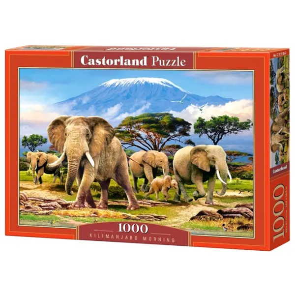 Puzzle 2D Castorland Kilimanjaro Morning 9+/ Numărul de piese: 1000 photo 1