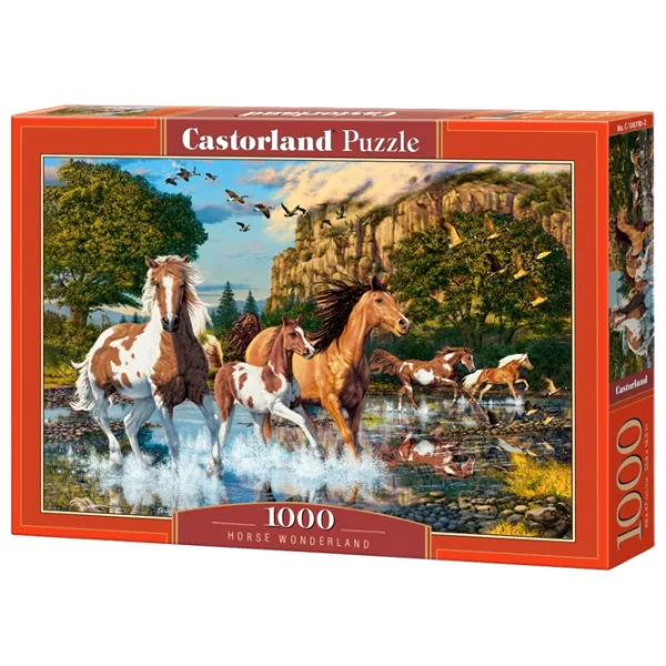 Puzzle 2D Castorland Horse Wonderland 9+/ Numărul de piese: 1000 photo 1