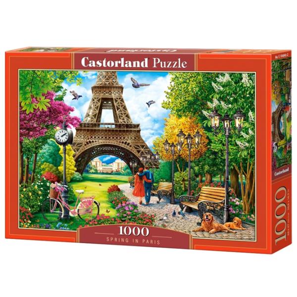 Puzzle 2D Castorland Spring in Paris 9+/ Numărul de piese: 1000 photo 1