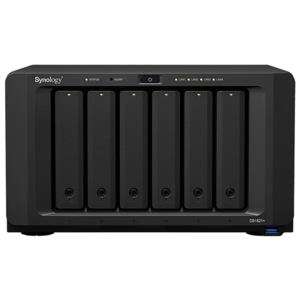 Сетевое хранилище Synology DS1621+ Черный photo 1