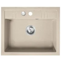 Кухонная мойка Ferro DRGM1 58 x 48 / Искусственный камень / Песочный