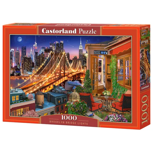 Пазл 2D Castorland Brooklyn Bridge Lights 9+/ Количество деталей: 1000 photo 1