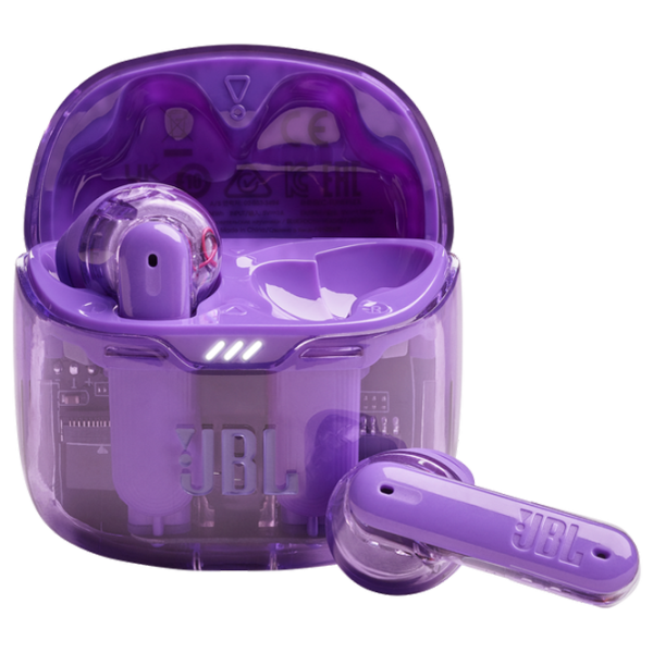 Наушники JBL Tune Flex Ghost Прозрачный Фиолетовый Беспроводные/ Персональный photo 1 Наушники JBL Tune Flex Ghost Прозрачный Фиолетовый Беспроводные/ Персональный photo 1