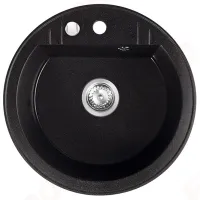 Кухонная мойка Ferro DRGM1 51 x 51 / Искусственный камень / Grafit