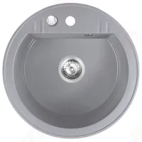 Кухонная мойка Ferro DRGM1 51 x 51 / Искусственный камень / Серый