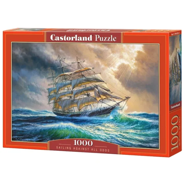 Puzzle 2D Castorland Sailing Against All Odds 9+/ Numărul de piese: 1000 photo 1