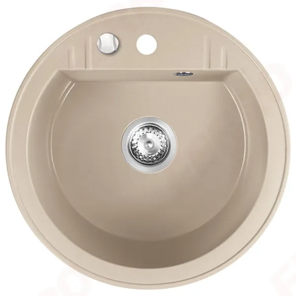 Кухонная мойка Ferro DRGM1 51 x 51 / Искусственный камень / Песочный photo 1 Кухонная мойка Ferro DRGM1 51 x 51 / Искусственный камень / Песочный photo 1