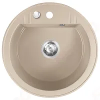 Кухонная мойка Ferro DRGM1 51 x 51 / Искусственный камень / Песочный