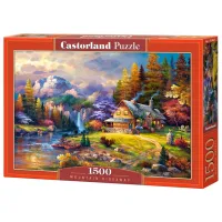 Puzzle 2D Castorland Mountain Hideaway 9+/ Numărul de piese: 1500