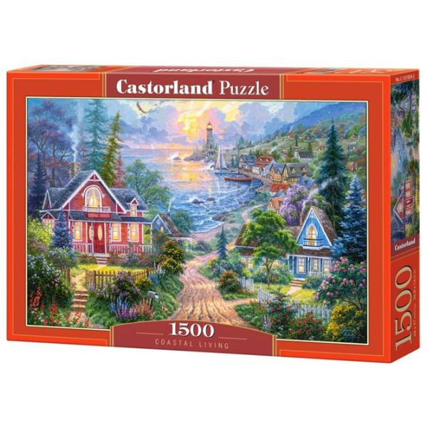 Puzzle 2D Castorland Coastal Living 9+/ Numărul de piese: 1500 photo 1