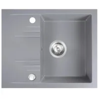Кухонная мойка Ferro DRGM48 58 x 48 / Искусственный камень / Серый