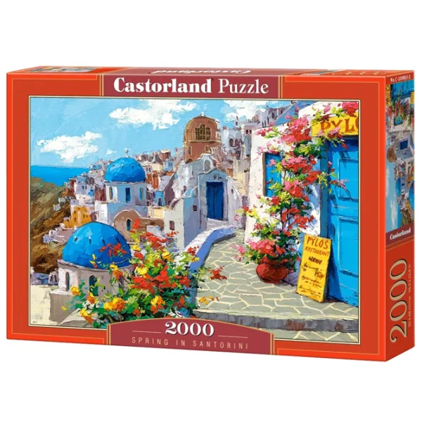 Puzzle 2D Castorland Spring in Santorini 9+/ Numărul de piese: 2000 photo 1