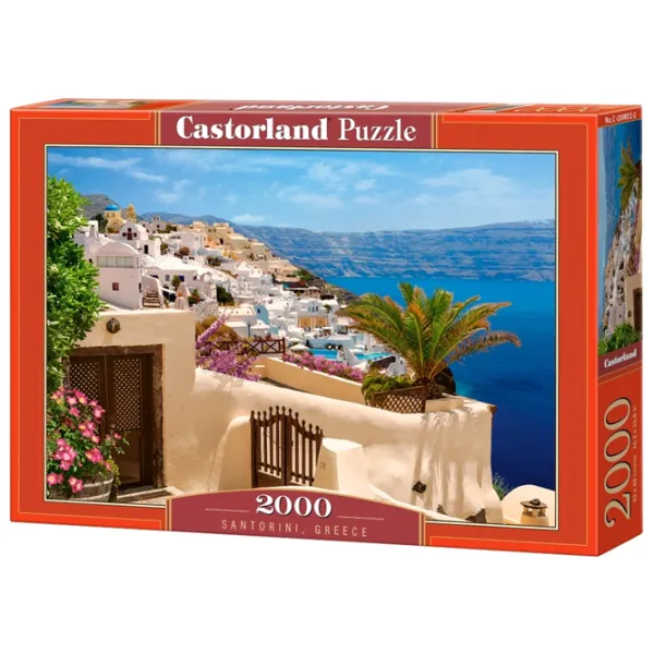 Puzzle 2D Castorland Santorini (Greece) 9+/ Numărul de piese: 2000 photo 1