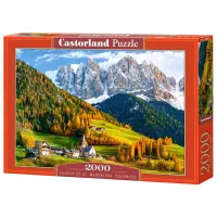 Пазл 2D Castorland Church of St. Magdalena (Dolomites) 9+/ Количество деталей: 2000