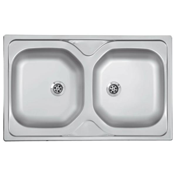 Кухонная мойка Ferro DR50 80 x 50 / Нержавеющая сталь / Серебряный photo 1 Кухонная мойка Ferro DR50 80 x 50 / Нержавеющая сталь / Серебряный photo 1