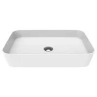 Умывальник Creavit Loop Прямоугольная/ над прилавком/ Белый