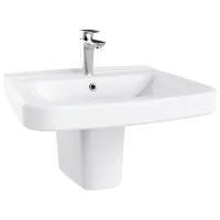 Lavoar Creavit Half Pedestal Dreptunghiular/ suspendat/ White