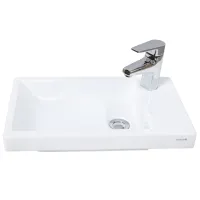 Умывальник Creavit Elmas Прямоугольная/ над прилавком/ Белый
