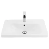 Умывальник Creavit Eksen Прямоугольная/ над прилавком/ Белый