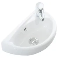 Lavoar Creavit Oval semicirculară/ suspendat/ White