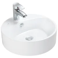 Умывальник Creavit Mina Круглая/ над прилавком/ Белый