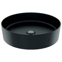 Умывальник Creavit Loop Круглая/ над прилавком/ Черный
