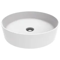 Умывальник Creavit Loop Круглая/ над прилавком/ Белый