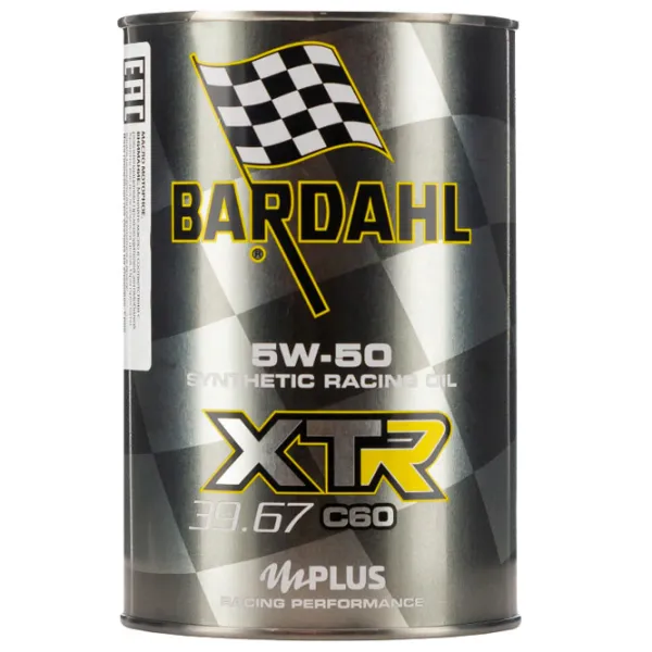 Моторное масло Bardahl 5W50 XTR C60 RACING 5W-50 1 л синтетическое photo 1