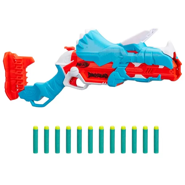 Игрушечный автомат Hasbro Nerf Tricerablast F0803 8+/ Стрел/ Синий photo 1