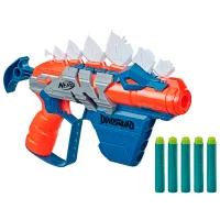 Pistol automat de jucărie Hasbro Nerf Blaster Stegosmash F0805 8+/ Săgeți/ Blue