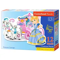Puzzle 2D Castorland Maxi - Princess Carriage 3+/ Numărul de piese: 12