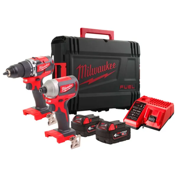 Набор электроинструментов Milwaukee M18CBLPP2A-402C 3400 об/ мин photo 1