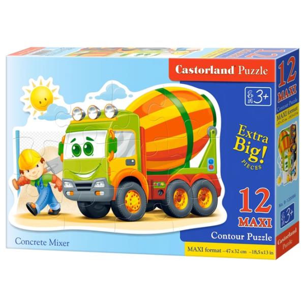 Puzzle 2D Castorland Maxi - Concrete Mixer 3+/ Numărul de piese: 12 photo 1
