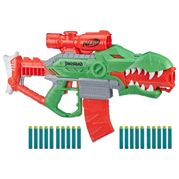 Игрушечный автомат Hasbro Nerf DinoSquad Rex-Rampage F0807 8+/ Стрел/ Оранжевый photo 1
