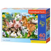 Пазл 2D Castorland Maxi - Farm Friends 4+/ Количество деталей: 40