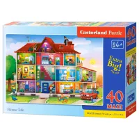 Puzzle 2D Castorland Maxi - House Life 4+/ Numărul de piese: 40