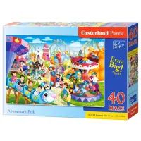 Puzzle 2D Castorland Maxi - Amusement Park 4+/ Numărul de piese: 40