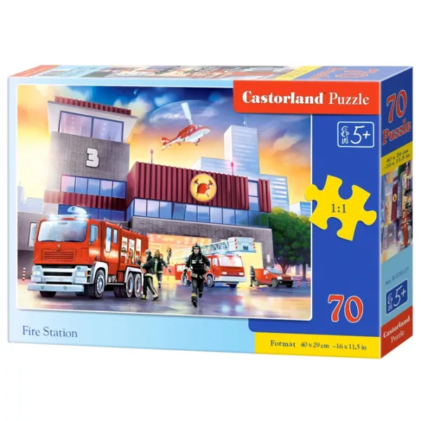Puzzle 2D Castorland Fire Station 5+/ Numărul de piese: 70 photo 1